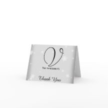 Blanco y Plateado Agradecimiento de Boda Copo de N