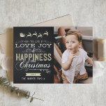 BLANCO Y TARJETA DOBLADA NAVIDAD DE LA PIZARRA DEL<br><div class="desc">TARJETA DOBLADA FOTO DEL NAVIDAD DEL AMOR,  DE LA ALEGRÍA Y DE LA FELICIDAD</div>