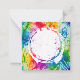 *~ BLANK DIY Tie Dye Inspire tarjeta de nota AP62