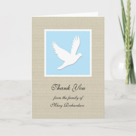 Blank Dove Solidaridad religiosa Tarjeta de agrade