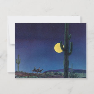 Blank West Saguaro Cactus Moonlight Ride