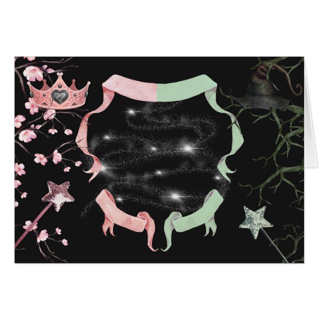 Blank Wicked Theme Tent Food Card (Anverso (Horizontal))