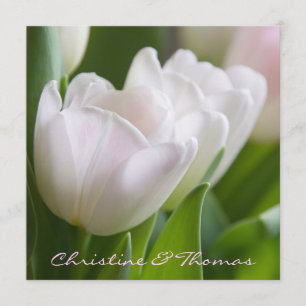 Blanquea tulipanes • Save the Date tarjeta postal