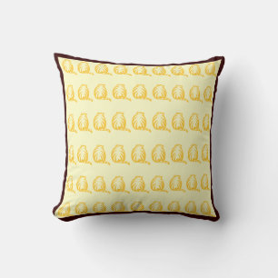 Blanquecino y amarillo mostaza CATS almohada moder