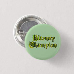 Blarney Champion verde botón pequeño