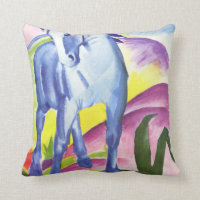 Blaues Pferd I de Franz Marc Cojín decorativo