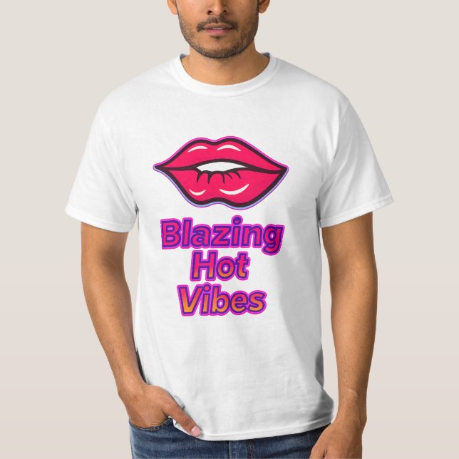 Blazing Hot Vibes Camiseta de Hombre de Valor by F (Anverso)