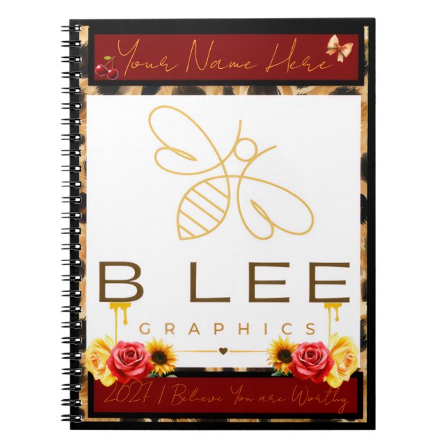 BLEEGRÁFICOS | Cuaderno de espiral de logo (Frente)