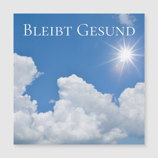 Bleibt Gesund (Anverso)