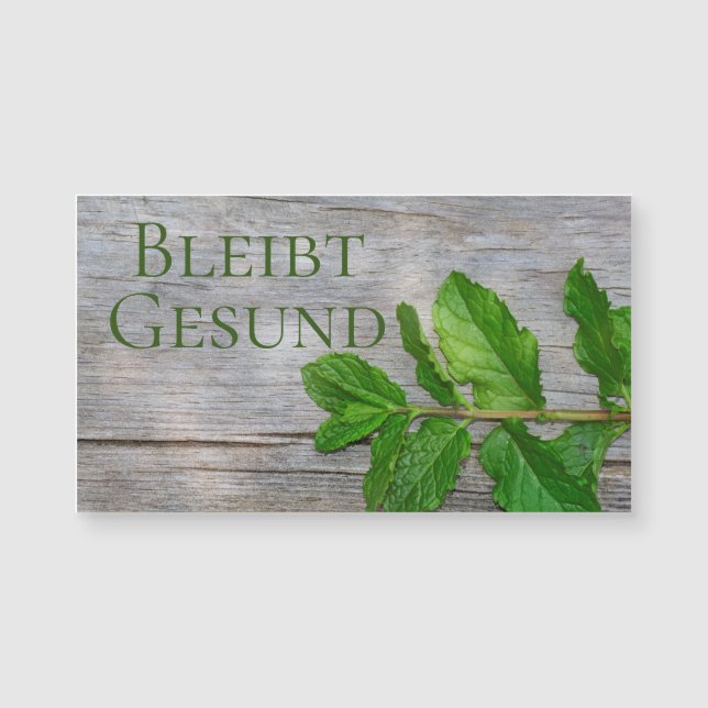 Bleibt Gesund (Anverso)