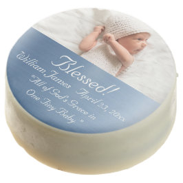 Blessant Elegant Metallic Blue Name Baby Boy