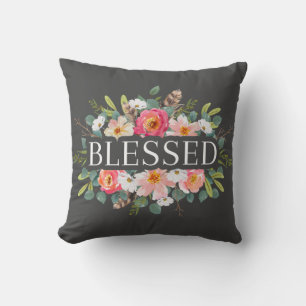 BLESSED - almohada de lanzamiento de flores