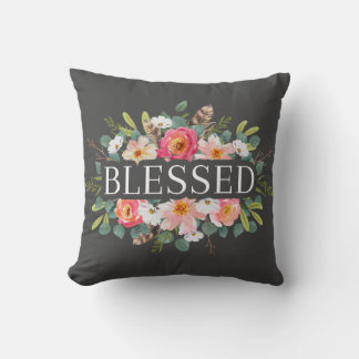 BLESSED - almohada de lanzamiento de flores