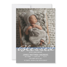 Blessed Baby Pink Heart Photo Birth