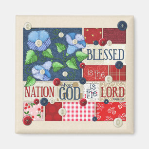 "Blessed es imán de la escritura de la nación"