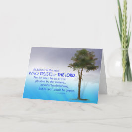 Blessed es la tarjeta de la escritura del hombre