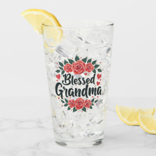 Blessed Grandma Floral Vintage Rosas Tipografía