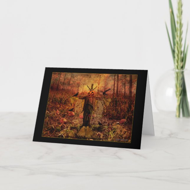 Blessed Samhain - Tarjeta Scarecrow (Anverso)