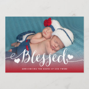 Blessed Twins Anuncio de nacimiento del bebé de