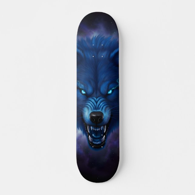 Bleu wolf  Skateboard  (Anverso )