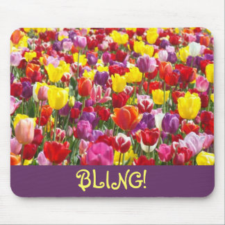 ¡BLING! Alfombrillas de ratón Flores de Tulipán de
