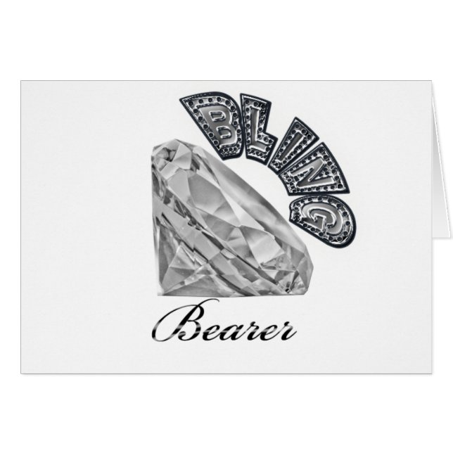 Bling Bearer Boda Gift (Anverso (Horizontal))