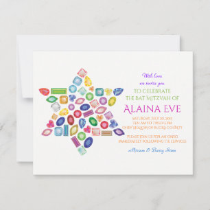 BLING BLING Bat Mitzvah Invitación