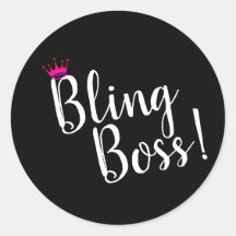Bling Boss Pegatinas