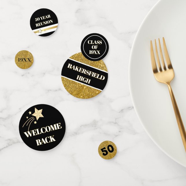 ¡Bling! Confeti de Mesa para Reunión de la 50ª Pro (Grupo)