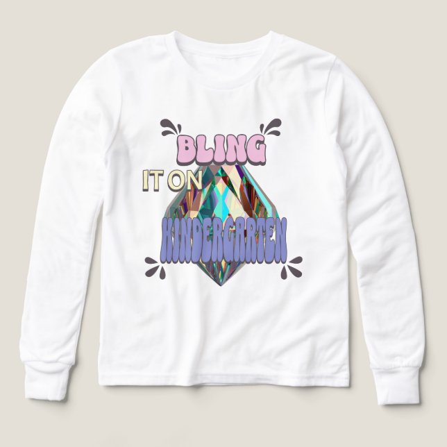 Bling It On Kindergarten girls bling, kindergarten (Diseño frontal)