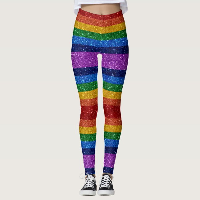 Bling Me Up Rainbow 5 Pop Fashion Leggings (Anverso)