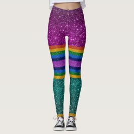 Bling Me Up Rainbow 7 Pop Fashion Leggings