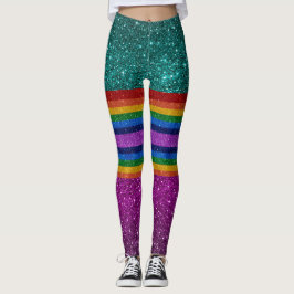 Bling Me Up Rainbow 8 Pop Fashion Leggings