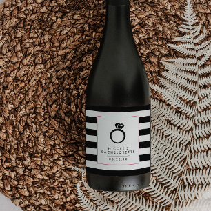 Bling Ring   Etiquetas de vino de la Bachelorette 