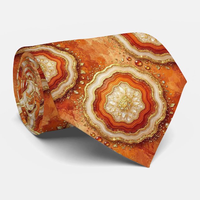 Bling & Sparkle | Corbata de cuello de geoda de óx (Enrollado)