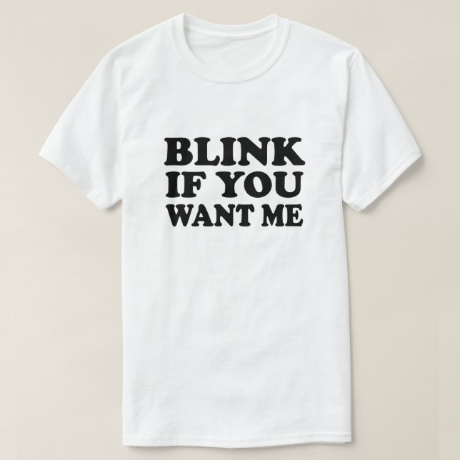 Blink si quieres que recoja la camiseta (Diseño del anverso)