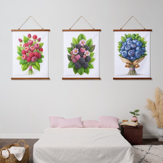 Bliss de arándano azul - Tapiz de Berry jugoso (Dormitorio)