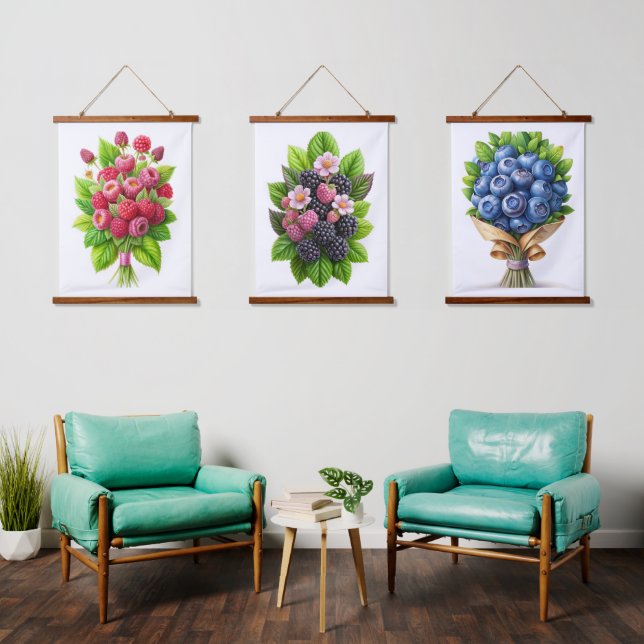 Bliss de arándano azul - Tapiz de Berry jugoso (Sala de estar)