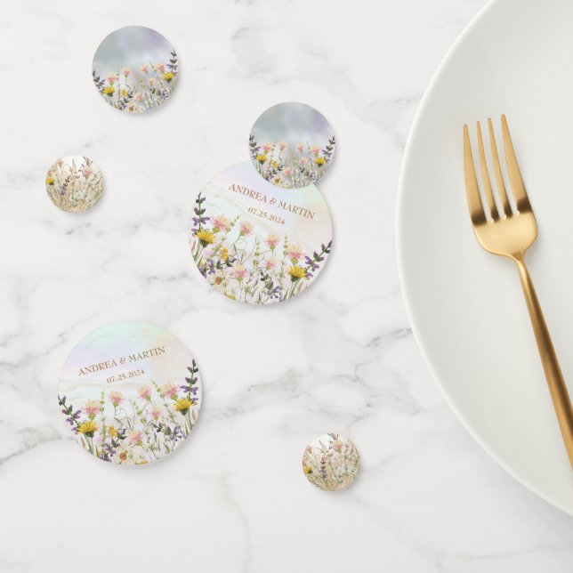 Blissful Blooms Boda Table Confetti (Grupo)