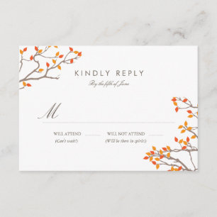 Blissful Branches Wedding RSVP