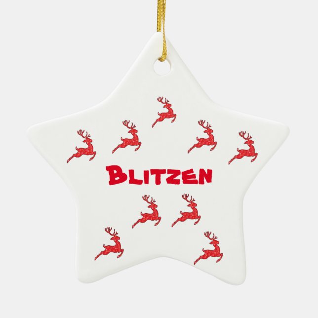 Blitzen - Ornamento (Los renos) (Atrás)