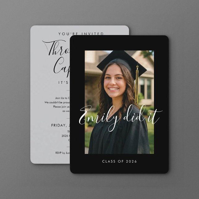 BLK & GRAY 2026 | Invitación de Graduación con Fot (Subido por el creador)