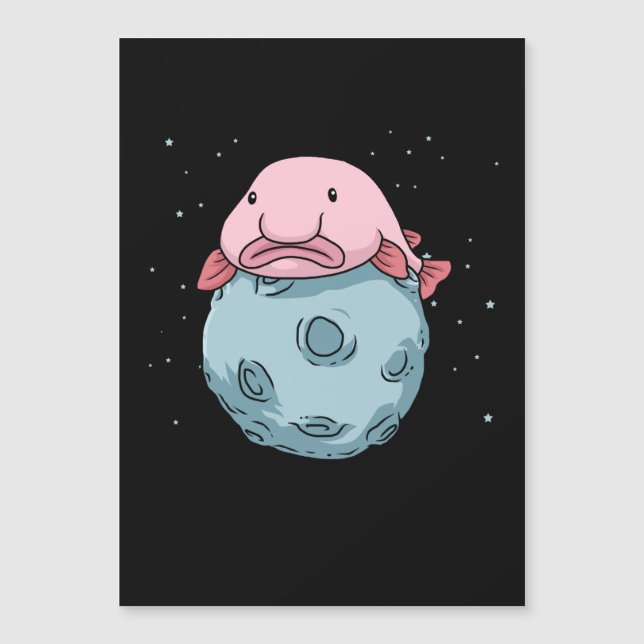 Blobfish Moon Astronauta Gift Kids Blobfish (Anverso)