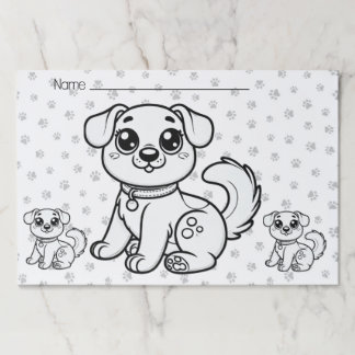 Bloc De Hojas 25 Hojas Color Cute Perro Para Aula