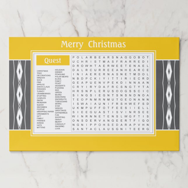 Bloc De Hojas 25 juegos de Navidades dorados (Anverso)