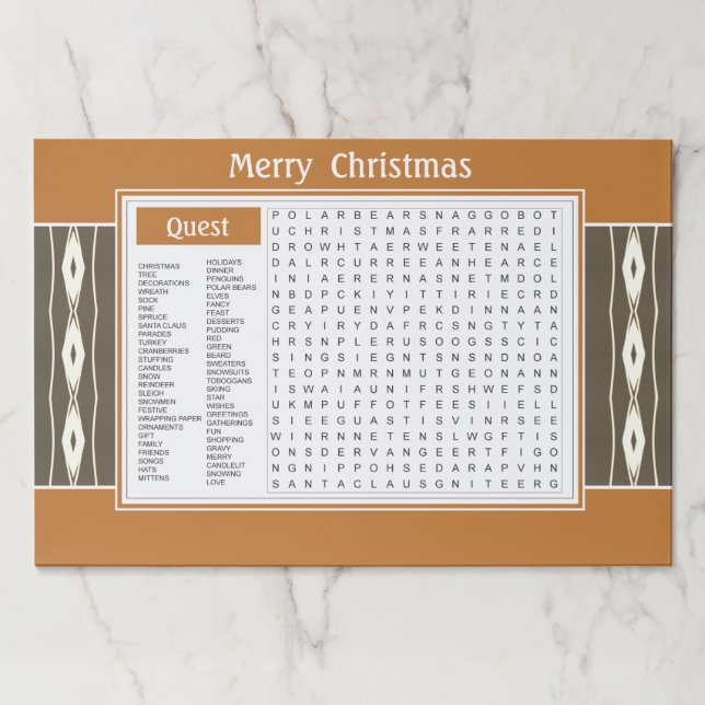 Bloc De Hojas 25 Navidades en papel de juego (Anverso)