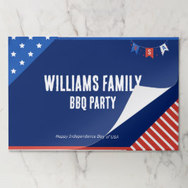 Bloc De Hojas 4 De Julio Placemat 25 Count personalizado