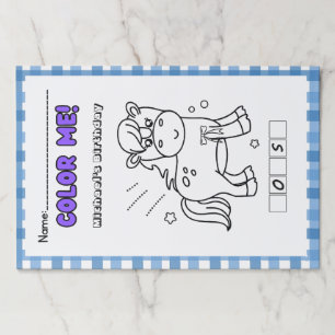 Bloc De Hojas Actividad de coloración de niños de cumpleaños de 