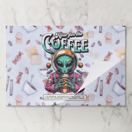 Bloc De Hojas Alien aquí para el café