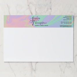 Bloc De Hojas Almohadilla de papel de escritura holográfica esti